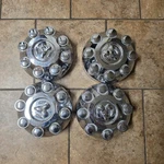 Four Chrome Dodge Ram 2500 3500 8 Lug 52121450AA Oem Center Hub Cover Rim. Fixed Price $150.00.