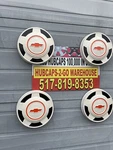 1960,S -1972 Hubcaps Chevrolet C10 15 Set 4 Rare. White/orange Rat Rod Patina. Fixed Price $299.00.