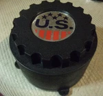 X1 U.s. Wheels Aftermarket Black Custom Center Cap Part #60076. Fixed Price $63.99.