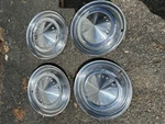 Set Of 1962, 1963 Mercury Monterey, Park Lane, 14" Wheel Covers, Hubcaps. Fixed Price $83.00.