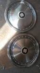 Two Oem 1977 15" Cadillac Deville Wheel Covers Hubcaps. Fixed Price $70.00.