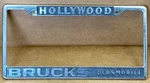 Rare Oldsmobile ( Hollywood Ca.) Brucks 60S/70S Car License Plate Frame. Fixed Price $158.88.