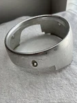 1964 Ford Galaxie Outer Right Headlight Bezel, Original Headlamp Door Trim Ring. Fixed Price $59.99.