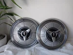 2 Oem 1965 Plymouth Fury 14 Inch Stainless Steel Spinner Hub Caps. Fixed Price $50.00.