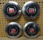 (4) Fits Cadillac Cadium Moto Diversion Chrome/black Center Cap KM-44 USA-0798. Fixed Price $79.95.