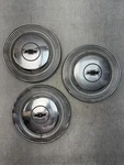 Vintage Chevrolet Dog Dish Hub Cap Lot 3 Bowtie Wheel Covers Chrome Silver Oem. Fixed Price $99.99.