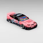 Mt 1/64 Nissan 180SX S13 Rocket W/pop Up/interior/engine Die Cast Model -pink-. Fixed Price $37.99.