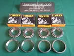 Complete Front Timken Wheel Bearing Set, 37 + 45, For Both Sides, Usa. Fixed Price $109.00.