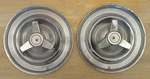 1957 Oldsmobile 88 / 98 Hubcaps Wheel Covers (spinner) (2) (14"). Fixed Price $100.00.
