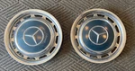 2PC. Used Mercedes Benz Hub Caps Wheel Covers 14" Navy Blue 1965-1985 #57001 #2. Fixed Price $150.00.