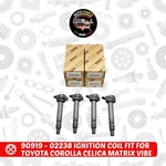 Ignition Coil 4PCS 90919-02238 For Toyota Celica Corolla Xrs Matrix 1.8L. Fixed Price $44.99.
