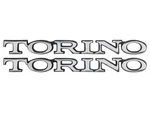 1968-70 Torino Emblems Quarter Panel Rear Lh Rh Pair Nameplates New. Fixed Price $74.90.