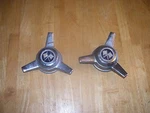 Western Chrome Custom Wheel Center Caps Pair Pn: 99-2250. Fixed Price $25.00.