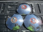 Hudson Dog Dish 10" Set Of 3HUBCAPS 1955 1956 Wasp Hornet Oem. Fixed Price $63.75.