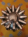 Bentchi Wheels # CS420-2P New Chrome Custom Center Cap 32 (qty. 1). Fixed Price $50.00.