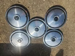 5 1970-1971 Lincoln Continental Mark Stainless Hub Cap Wheel Cover Center Emblem. Fixed Price $40.00.