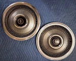 Pair (2) 1969 Lincoln Mark Iii Oem Turbine Wheel Covers Hubcaps 15". Fixed Price $148.00.