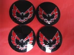 Gm 527087 Pontiac Firebird Trans Formula Wheel Cap Ornament 1975-1981 4PC. Fixed Price $75.00.