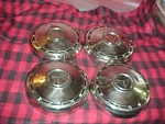 Plymouth 64-66 Valiant Barracuda 9" Set Dog Dish Bowl Hubcaps Polished Slum. Fixed Price $134.99.