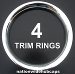 Ford 14" Chrome Trim Rings Beauty Bands Glamour Outer Edge Steel Wheels Rims. Fixed Price $59.99.