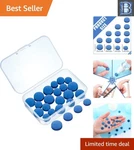 Billiard Cue Tips Replacement Set - 20 Pcs With Storage Box Included. Fixed Price $17.99.