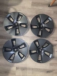 Set Of 4 19" Tesla Oem Dark Aero Wheel Cover Long Range Plaid Hubcap. Fixed Price $200.00.