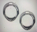 Nos Bob Drake 1940 Ford Headlight Rims Pair Chrome 01A-13045-B. Fixed Price $169.00.