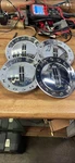 Set Of Four Lincoln Hubcaps. Fixed Price $50.00.