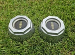 Pair 2 1980S Lincoln Continental Town Car Lacy Spoke Caps 6" Gold Centers. Fixed Price $99.00.