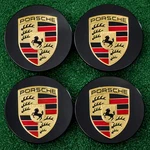 4 Porsche Oem Center Hub Caps Concave 76MM Gloss Black 911 Macan Cayenne". Fixed Price $31.00.