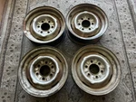 1968 Chevy Gmc Truck Lug 15X5.5 Original Kelsey Hayes Dog Dish Rims. Fixed Price $499.99.